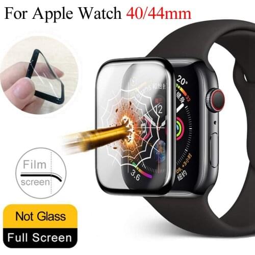 Soft Glass 3D Full Coverage Screen Protector Flexible Film for Apple Watch Series 6 5 4 SE iWatch 40mm 44mm