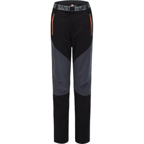 Outdoor soft shell pants women Winter Fleece thermal hiking pants windproof waterproof trekking Mountaineering trousers