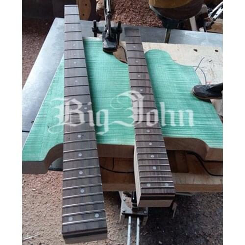 New customized Big John semi-finished double-head headless electric guitar no painting without hardware F-3400+free shipping