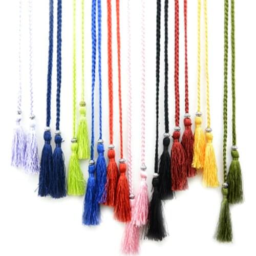 Braided Fringed Belt Women Fashion Accessories Unique Exquisite Birthday Romantic Beautiful Elegant Gift Tassel Belt