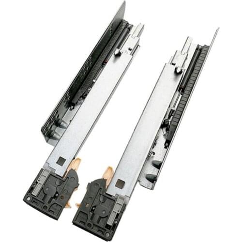 20" (500mm) Full Extension Under Mount Soft Close Drawer Slide Rail Runner Clips DTC 35KG