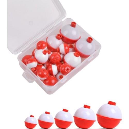 34Pcs/lot Fishing float slip Bobber fishing buoys floating ball floats for fishing tackle 0.5inch-1.5inch