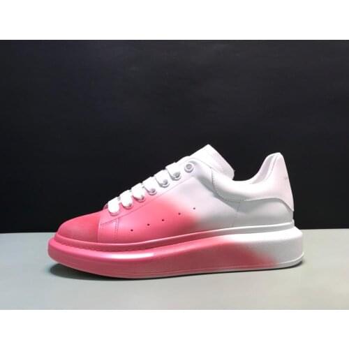 HOT Women Sneakers 2020 Fashion Breathble Vulcanized Shoes Women genuine leather Platform Shoes Women Lace up Casual Shoes White