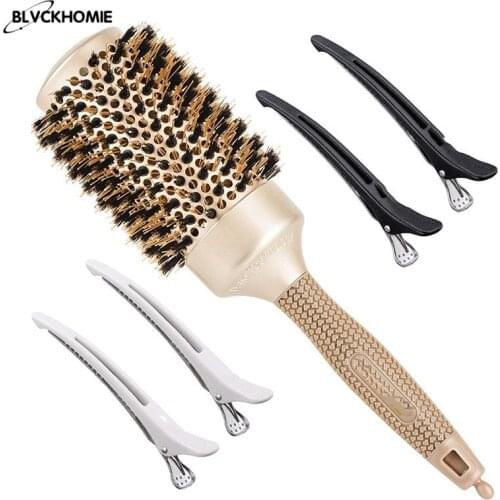 Professional Salon Styling Tools Round Hair Comb Hairdressing Curling Hair Brushes NanoThermal Ceramic & Ionic Hair for Styling