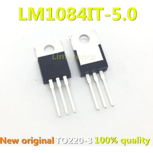 10PCS LM1084IT-5.0 TO220 LM1084-5.0 LM1084T-5.0 LM1084IT-5 5V 5A TO-220 Voltage Regulator
