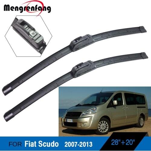 Car Wiper Blades Frameless Front Windscreen Soft Rubber Wiper 2 Pieces For Fiat Scudo 2007-2013