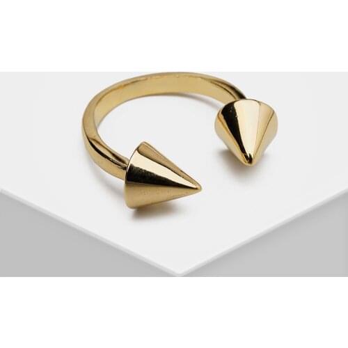 Amorita P52 boutique design Stylish simple unisex open cone ring