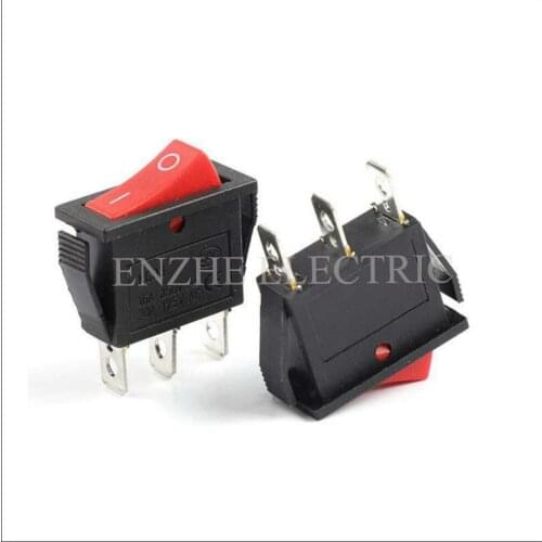 LED Cats eye with light KCD3-102 ON-ON Plastic Black Medium Rocker Switch 20A 125VAC 15A 250VAC SPDT 3-pin 2-speed high current