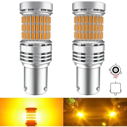 Canbus PY21W BAU15S Led Turn Signal Light Bulbs On Cars Accessories Automotive Goods Diode Lamp For Vw T4 T5 Passat b6 b5 b7 cc