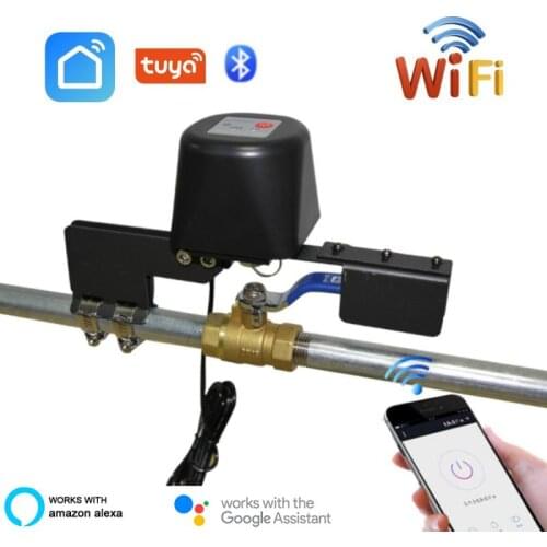 Tuya Smart WiFi Water Valve Gas Valve Compatible With Alexa Google Home Shut Off Controller Bluetooth Security Alarm Smart Home