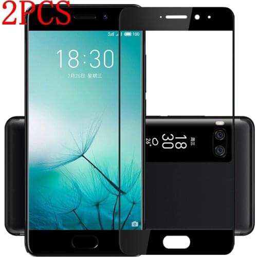 2PCS Full Cover Tempered Glass For Meizu Pro 7 Screen Protector protective film For Meizu Pro 7 Plus glass