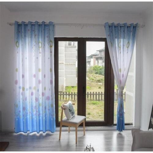 Blinds Curtains Hydrangea Wood Grain Curtains Printed Finished Curtains Bedroom Living Room Study Blackout Curtains