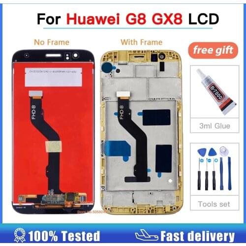 5.5" For Huawei G8 GX8 RIO-L01 RIO-L02 RIO-L03 LCD Display + Touch Screen Digitizer Assembly With Frame lcd + Tools + glue