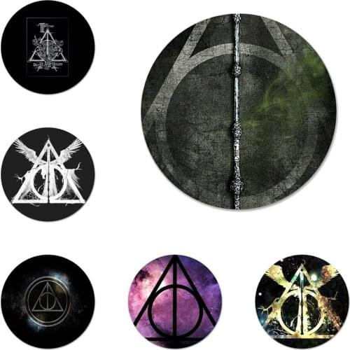 Deathly Hallows Logo Icons Pins Badge Decoration Brooches Metal Badges For Backpack Decoration 58mm