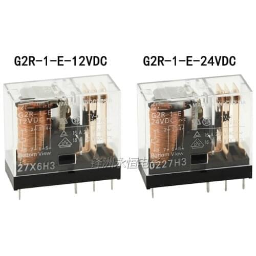 10PCS OMRON RELAY G2R-1-E-12VDC G2R-1-E-24VDC G2R-1-E 12V 24V 16A 5Pin Brand new and original relay