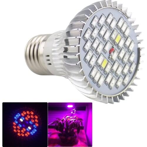 40 LED UV Full Spectrum Led Grow Lights Bulbs Lamp Hydroponic Plants Lighting Indoor Greenhouse Grow Tent Plant Veg Flower