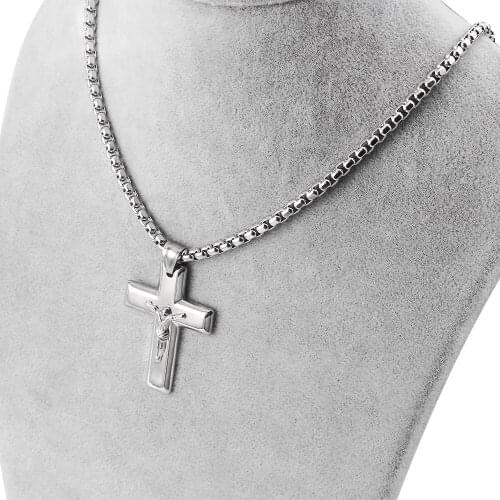 Width 4mm Stainless Steel Square Pearl Chain Necklace Pendant figaro chains necklaces Mens Womens fashion Jewelry customizable