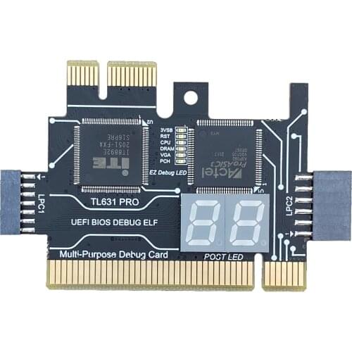 TL631 PRO Diagnostic Card Desktop Notebook PCI E Debugging COM DEBUG LPC Test