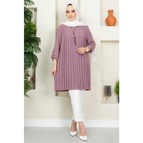 Long Tunics For Women 2021 Muslim Fashion Women Blouse Muslim Long Shirt Hijab dress İslamic fashion Muslim Women Clothing