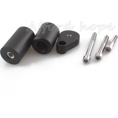 For Kawasaki Ninja ZX-6R 2007-2008 Motorcycle No Cut Delrin Frame Slider Anti Crash Frame Falling Protectors Parts Caps Black