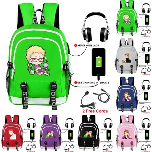 Anime Haikyuu Canvas Back Pack Cosplay School Bags Anime Laptop Backpack Unisex Travel Backpack Women Shoulder Bags