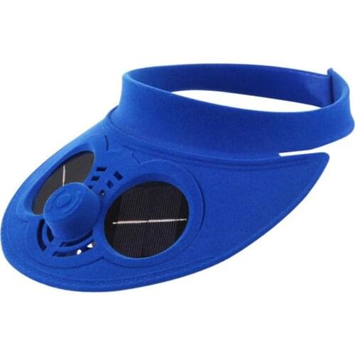 Solar fan travel cap Empty Top sun Hats with Solar Powered Fan Cooling Fan Cap for Hiking Sports Cycling Outdoor Activities