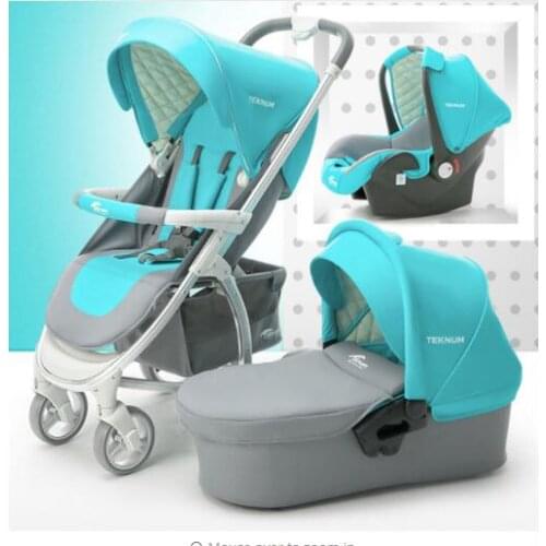 Luxury Baby Stroller 3 IN 1 Or 2 in 1 Carriage Portable Folding Travel Pram New Color in 2020