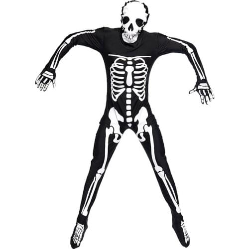 Costumes Carnival halloween Skull Skeleton costumes for Kids Adults women Men Party Anime Party Fancy Dress Demon