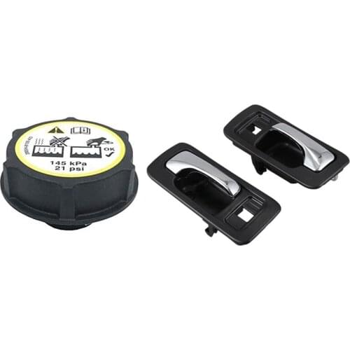 Tank/Radiator Cap With 2Pcs Car Front Door Handle With Chrome Lever For Honda Accord Coupe 1990-1993 72620SM4003ZB