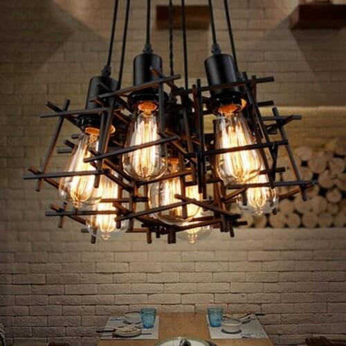 Lampara vintage Pendant lights retro hang Industrial Edison Lamps nordic Loft light Fixtures Lustre Industriel Lamp