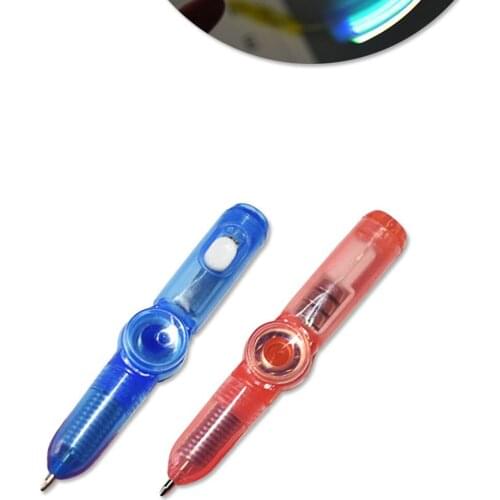 Multifunction LED Flash Pen Fingertips Spinner Relieve Stress Toys Hand Spinner Pen Office Stationery