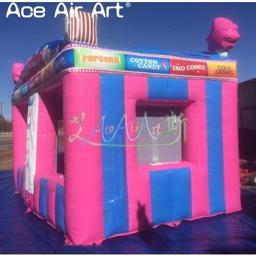 Customized oxford inflatable carnival treat shop/food booth,inflatable concession tent for candyfloss/cold drink promotion
