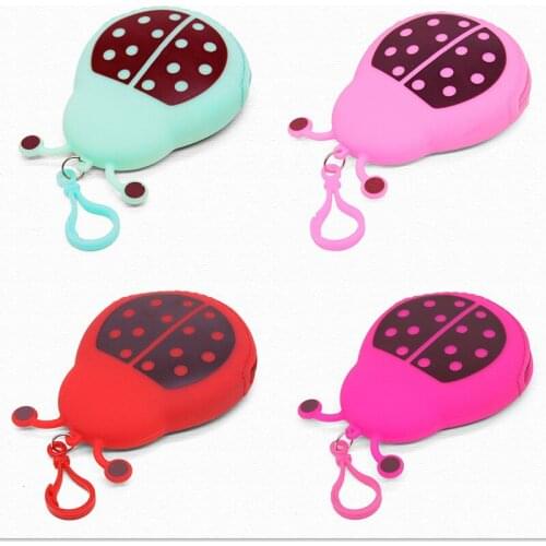 New Cute Women Silicone Small Wallet Girls Mini Coin Purse Key Wallet for Female Daily Clutch Purse Headset Bags