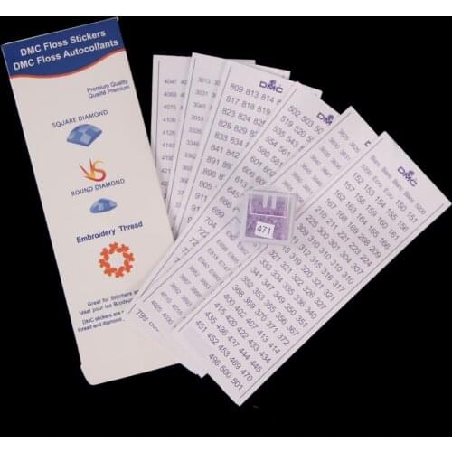 NEW Diamond Storage Label Stickers Diamond Painting Accessory Embroidery Tools Storage Box /Bottle 447 DMC Number Label Sticker