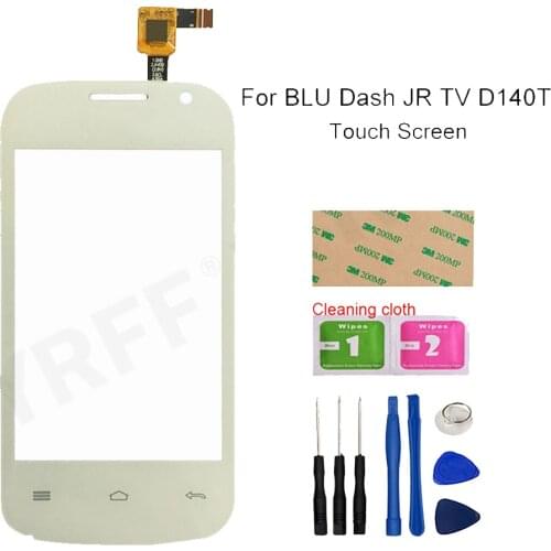 Front Glass Panel Lens Sensor For BLU Dash JR TV D140T D141T Touch Screen Digitizer Assembly Parts