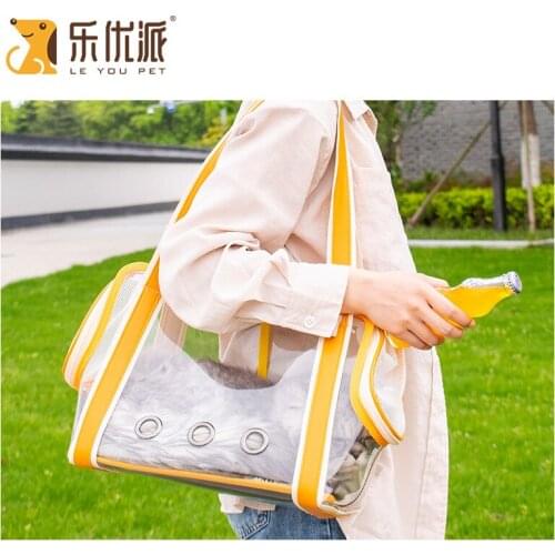 New Soft Pet Carriers Portable Breathable Foldable Bag Cat Dog Carrier Bags Outgoing Travel Pets Handbag with Locking Safety Zip