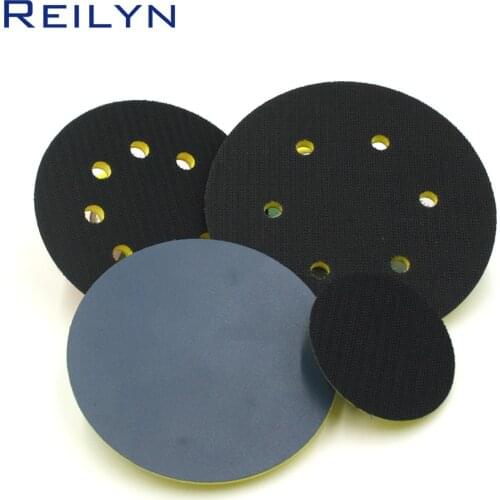 Air polisher backing pad sandpaper back holder 12345678inch Pneumatic Sander backing disc hook-loop back plate
