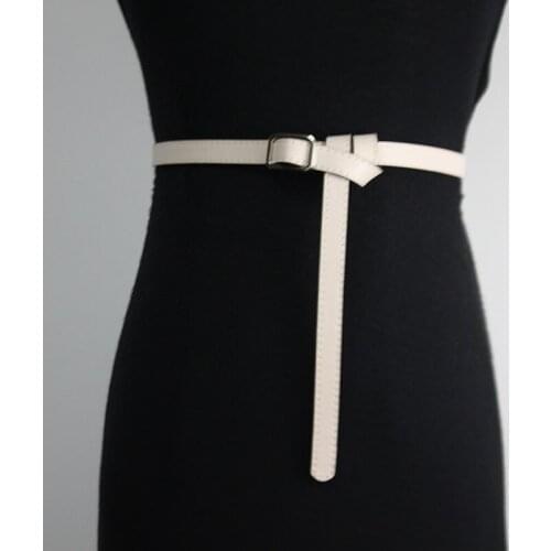 Hong Kong style belt mens fashion ins young peoples simple literary needle buckle pants jeans with Korean fashion leisure belt