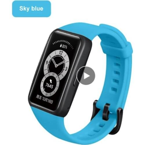 10colors Smart Bracelet Strap For Huawei Honor Band 6 5 Xiaomi Silicone Bracelet Wrist Strap Silicone Replacement Wristband