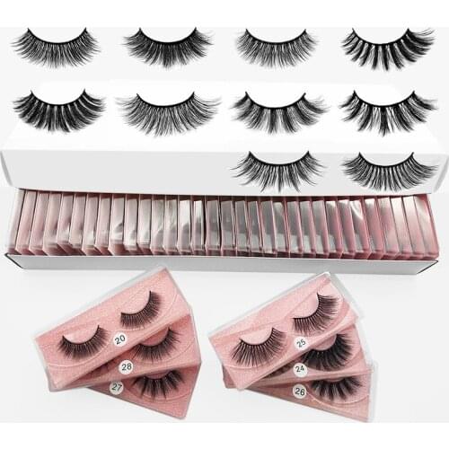 Eyelashes Wholesale 10/20/30/40/50Pairs 3D Mink Lashes Natural Mink Natural Lashes Wholesale False Makeup Lashes In Bulk