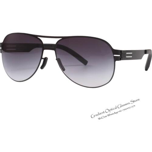 Germany Berlin Vintage Sunglasses Ultralight Screwless Metal Sunglasses Men And Women UV400 Polarized Aviator Driving Sunglasses