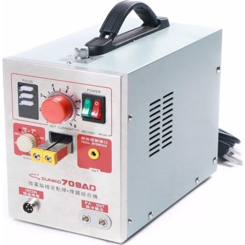 Sunkko 709AD Battery Spot Welder Welding Machine for Lithium Battery Pack with Soldering Function 1.9 kw