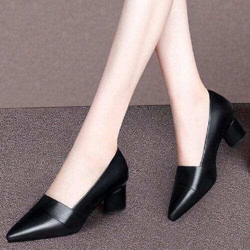 Cresfimix Zapatos De Mujer Women Fashion Sweet Grey Square Heel Pumps Lady Casual Comfort Bow Tie High Heel Shoes Sapatos B6511