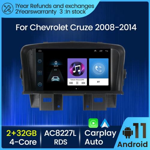 Android 10 Car Radio 4GB+64GB 8-Core For Chevrolet Cruze 2008-2014 Multimedia Player GPS Navigation HD 1024x600 RDS FMM Carplay