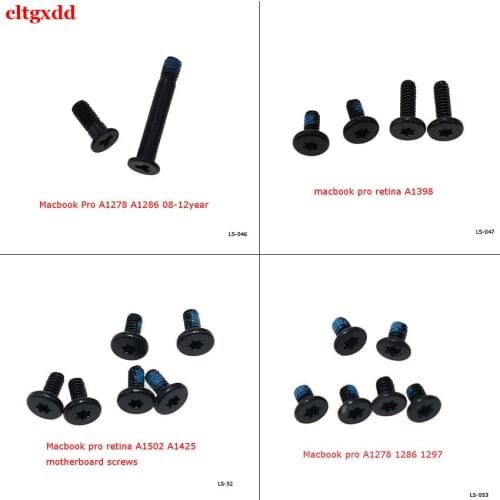 1 set of Macbook Pro computer A1278 A1286 macbook proretina A1398 A1502 A1425 A1278 1286 1297 motherboard bottom cover screws