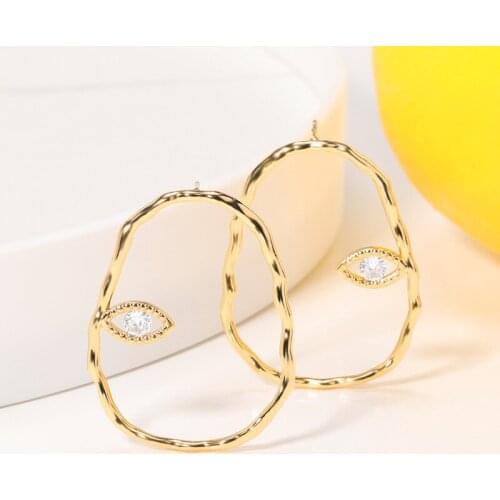 Punk Human Face Drop Earrings For Women Retro Abstract Hollow Out Statement Fashion Unique Design Party Banquet Earring Jewelry