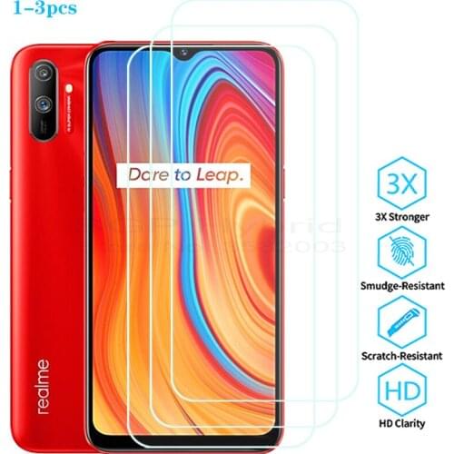1-3pcs tempered Glass For oppo realme c3 Glass screen protector on real me c 3 3c realmec3 safety armor phone protective Film