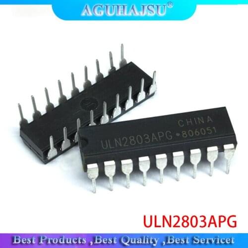 10pcs ULN2803APG ULN2803 ULN2803A ULN2803AP DIP-18 Darlington Transistors INTERFACE DRIVER WITH TTL new original