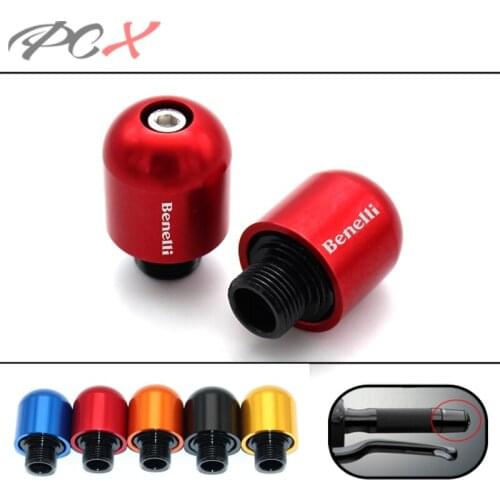 Motorcycle Accessories CNC Handlebar Grips Bar Ends Cap Slide Laser Logo For Benelli TNT BN 600 300 250 Leoncino 500