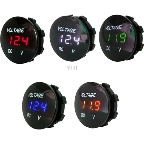 Car Motorcycle DC5V-48V LED Panel Digital Voltage Meter Display Voltmeter Type2
